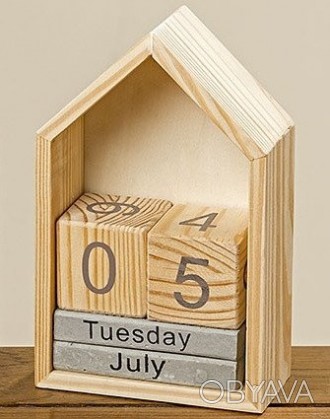 Настольный календарь в виде домика представлен в двух цветовых решениях. Высота . . фото 1
