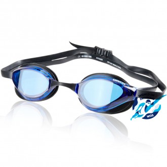 PYTHON - гидродинамические очки для соревнований и тренировок. Изогнутый дизайн . . фото 5