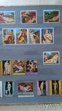 Предлагаю почтовые марки разных стран мира любителям живописи. Возможна продажа . . фото 2