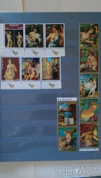 Предлагаю почтовые марки разных стран мира любителям живописи. Возможна продажа . . фото 3