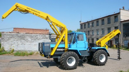 Продам Ямобур БКМ-420х2.5 для трактора Т-150К с крановой установкой для монтажа . . фото 5