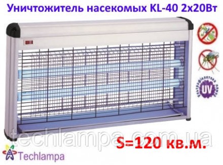 Уничтожитель насекомых KL-40 2х20Вт. Київ. фото 1 Уничтожитель насекомых KL-40 2х20Вт. Київ. фото 1
