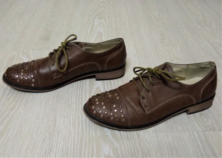 Женские туфли оксфорды с оригинальной отделкой известного бразильского обувного . . фото 4