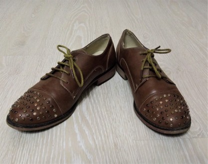 Женские туфли оксфорды с оригинальной отделкой известного бразильского обувного . . фото 8
