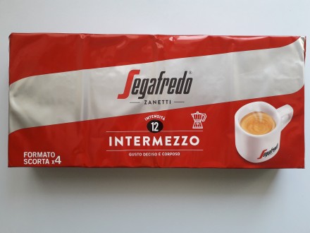 Цена за 1пачку 250грамм
Кофе Segafredo Intermezzo молотый 4х250 г   — э т. . фото 2