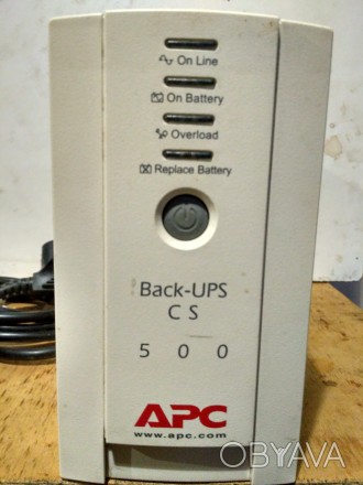 Безперебойник APC Back-UPS CS 500 в рабочем состоянии. Аккумулятор в наличии, но. . фото 1