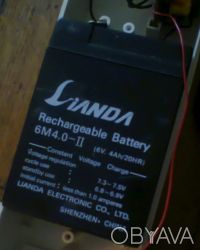 Лампа аккумуляторная 6-ти вольтовая в нормальном состоянии, но без аккумулятора.. . фото 4