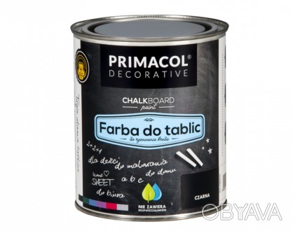Грифельна фарба Primacol - найкращий вибір для створення крутої крейдової поверх. . фото 1