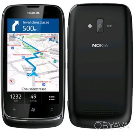 Продам смартфон NOKIA Lumia 610 black у відмінному стані. Шкіряний чохол NOKIA L. . фото 1