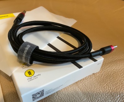 Продаю качественный кабель USB-C to USB-A Baseus Cafule Red/Black 60W (оригинал,. . фото 5