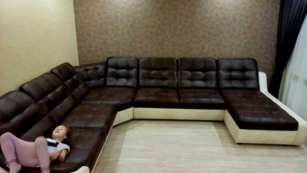 Модульний кутовий диван Женева.

Ціна вказана за П-подібний диван на головному. . фото 7