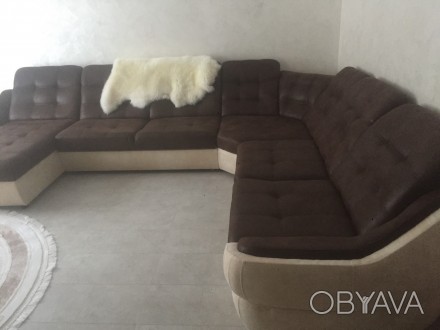 Модульний кутовий диван Женева.

Ціна вказана за П-подібний диван на головному. . фото 1