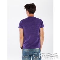 Продам футболку CATBALOU LUXUARY CITYLAB фіолетового кольору в тоненьку полоску . . фото 3