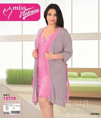 Женский комплект для дома и сна, турецкого бренда - "Мисс Виктория". Удобный и п. . фото 1