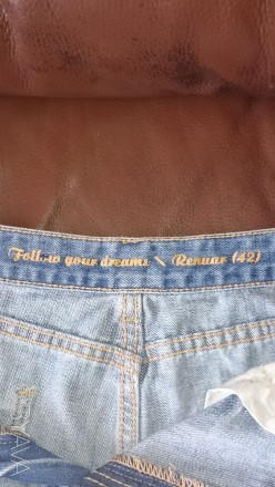 Джинсовые шорты (Renuar jeans)   размер 42 (14)   наш 50 нормальная посадка, рва. . фото 6