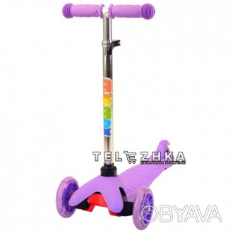 Самокат детский Mini Color – яркий кикборд со светящимися колесами предназначен . . фото 1