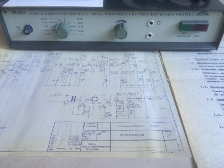 Измерительный усилитель М60Т полностью на транзисторах. Прибор рассчитан для экс. . фото 2