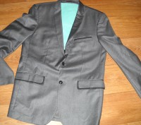 Пиджак фирмы"ZARA MAN"-оригинал.Р.50.Цвет серый.Б/у 1 раз (на выпускно. . фото 2