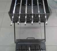 Мангал-чемодан, на 6 и 10 шампуров, металл 2мм, 
6- 600грн
8-700
 10- 800грн
. . фото 2
