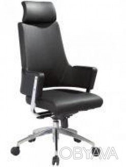 Кресло офисное, высокая спинка, подголовник, сидение из экокожи, механизм мульти. . фото 1