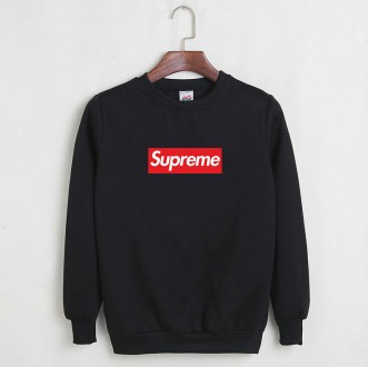 Свитшот Supreme черный с красным логотипом, унисекс (мужской, женский, детский). Киев. фото 1 Свитшот Supreme черный с красным логотипом, унисекс (мужской, женский, детский). Киев. фото 1