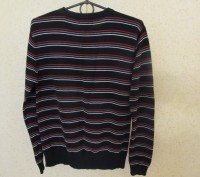 Продам на мальчика-подростка стильный свитер, полосатый, 100% cotton, 
на 13 ле. . фото 3