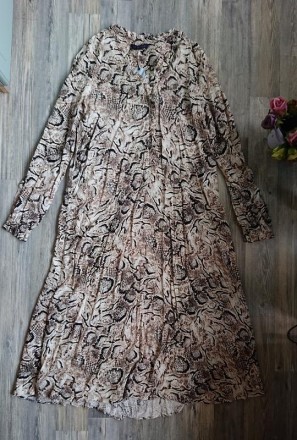 Женское платье макси змеиный расцветки ткань вискоза, можно носить под пояс, нов. . фото 8