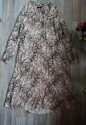 Женское платье макси змеиный расцветки ткань вискоза, можно носить под пояс, нов. . фото 3