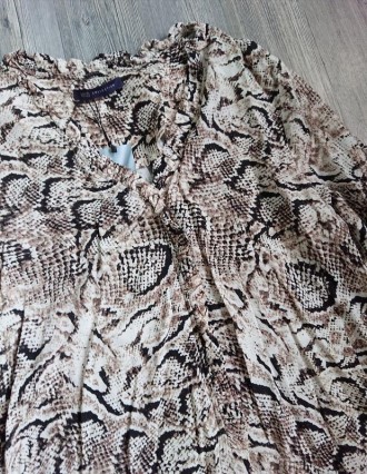 Женское платье макси змеиный расцветки ткань вискоза, можно носить под пояс, нов. . фото 4