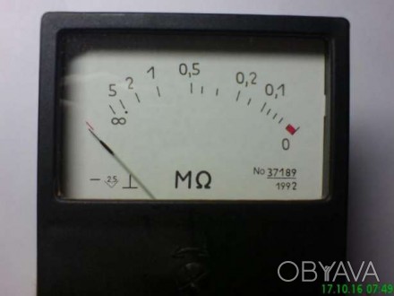 Омметр М419 , прибор непосредственного отсчёта для измерения электрических актив. . фото 1