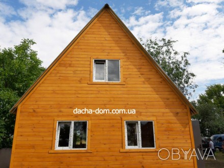 Двухэтажный дачный дом - эконом класс