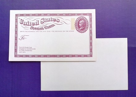 В 1873 году в США появилась первая почтовая карточка. В 1973 году исполнилось 10. . фото 9