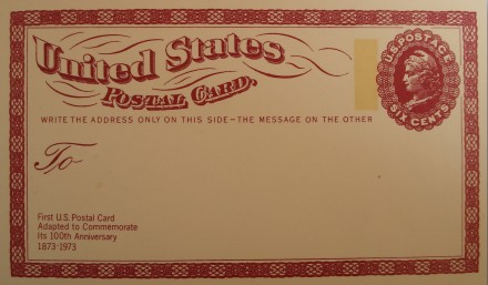 В 1873 году в США появилась первая почтовая карточка. В 1973 году исполнилось 10. . фото 3