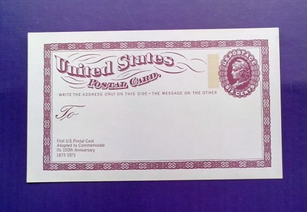 В 1873 году в США появилась первая почтовая карточка. В 1973 году исполнилось 10. . фото 4