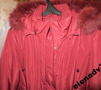 Куртка-полупальто бордо с мехом песца, зима, 52-54 р.

Состояние - пишу новое,. . фото 4