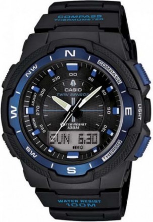 Мужские часы Casio SGW-500H-2BVER 
Состояние: б/у, приобретены в США. Полностью. . фото 6