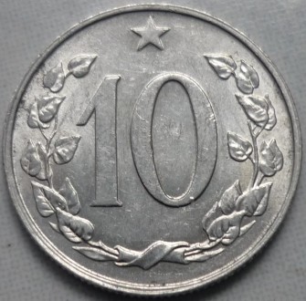 10 геллеров 1969 года. Чехословакия.. . фото 2