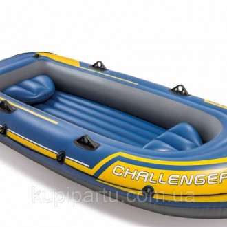 Надувний човен Challenger 3 Intex 68370
Для збільшення безпеки човен складається. . фото 4