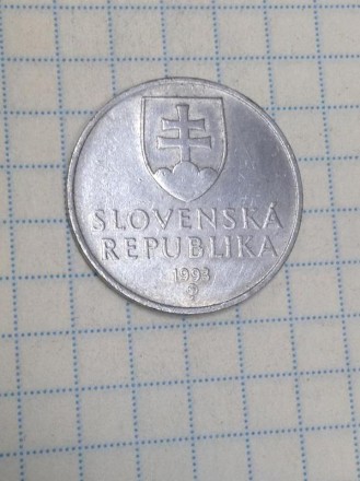 50 геллеров 1993 года. Словакия.. . фото 3