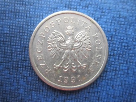 1 злотый 1991 года. Польша.. . фото 3