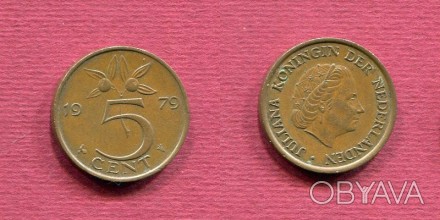 5 центов 1979 года. Нидерланды.. . фото 1