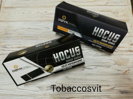 Гильзы для сигарет HOCUS Black+ GAMA. . фото 5 ЧЁРНЫЕ Сигаретные гильзы для набивки табаком HOCUS BLACK 500 шт.подходят для все. . фото 5