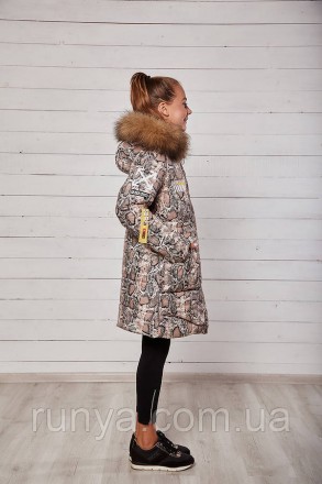 Куртка зимняя для девочки подростка «Софи» TM Manifik.Куртка застегивается на мо. . фото 3