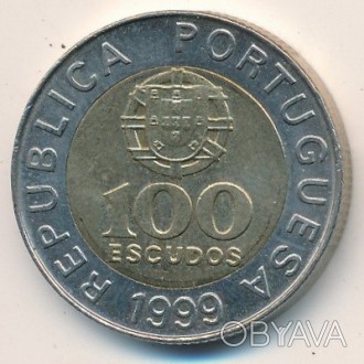 100 эскудо 1999 года. Педро Нуниш. Португалия.. . фото 1
