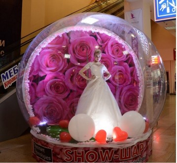 Надувной Шоу шар, изготовленный на заказ компанией Слон – это зимнее прикл. . фото 6