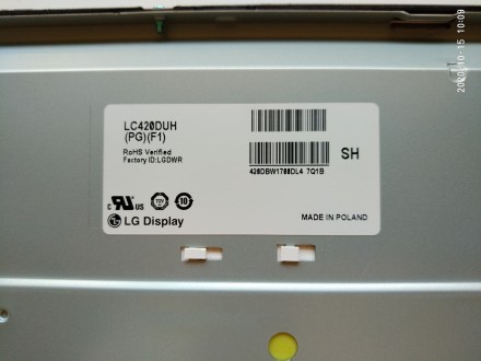 Плата снята с работоспособного телевизора LG 42LB720V с механическим повреждение. . фото 7
