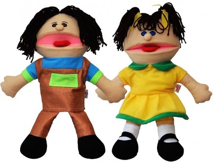 Мягкие куклы-перчатки с открытыми ротиками используются в детских занятиях для р. . фото 2