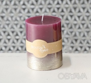 Декоративная романтичная свеча с эффектом амбре (переходом от одного цвета к дру. . фото 1