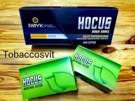 Сигаретные гильзы HOCUS — 500 шт.подходят для всех видов машинок и станков. . фото 11