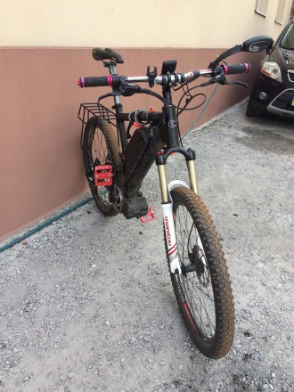 Велобагажник для велосипеда с задним маятником. Двухподвес может быть оборудован. . фото 5
